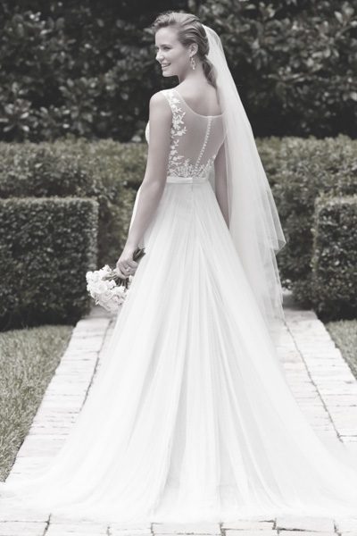 Hochzeitskleid transparenter Rücken