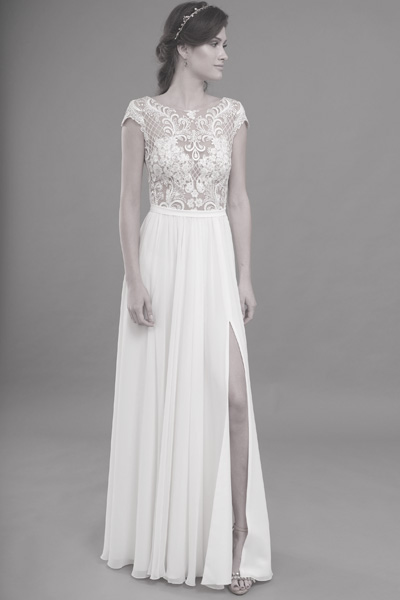 Vintagebrautkleid beinfrei