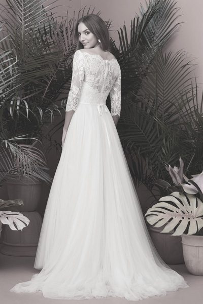 Brautkleid mit langen Ärmeln
