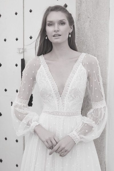 Hochzeitskleid Boho, Vintage und Hippie