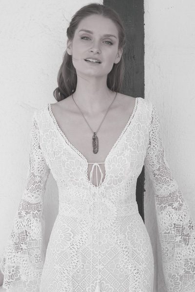 Hochzeitskleid Boho, Vintage und Hippie